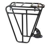 Fonowx Portaequipajes Delantero de Bicicleta Soporte Rápido Aluminio Acero Capacidad 25kg Fácil Instalación Adecuado para Bicicletas Adultos Viajes Paseos
