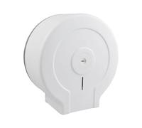 Fonowx Portarrollos de Papel Higiénico, Caja para Pañuelos, de Montaje en Pared, Resistente a La Humedad, Compatible con Jumbo, Estilo Sencillo, Blanco