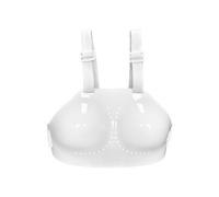 Fonowx Protector de Esgrima para Mujer Pechera Chaleco Placa Torácica Coraza con Estructura Moldeada Resistente y Flujo de Aire Mejorado Fijación Segura al , Blanco , L