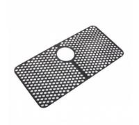 Fonowx Protector de Fregadero de Silicona con Tapete Almohadillado y Resistente al Daños y Facilita Limpieza Adecuado para Uso Familiar y Rutina Doméstica, Gris, 72CM Agujero Central Superior