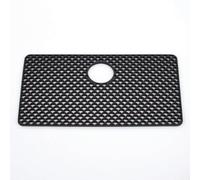 Fonowx Protector de Fregadero de Silicona con Tapete Almohadillado y Resistente al Daños y Facilita Limpieza Adecuado para Uso Familiar y Rutina Doméstica, Negro, 72CM Agujero Central Superior