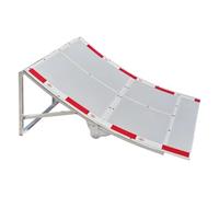 Fonowx Rampa Plegable para Coches RC, Accesorio Portátil de Acero Inoxidable, Fácil de Montar, Ideal para Aficionados a Los Coches RC, Ajustable