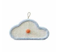 Fonowx Rascador para Gatos Jute Alfombra Tabla Juguete con Pelota Protege Muebles y Cortinas con Cuerda para Colgar y Uso Adecuado para Apartamentos Pequeños Entrenamiento y Juego, Blue, Cloud