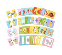 Fonowx Rompecabezas de Coincidencias Juego de Madera Puzzle Educativo Infantil para Desarrollar Habilidades Motoras Aptas para Viajes y