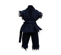 Fonowx Ropa para Figuras de Acción a Escala 1:12, Uniforme de Judo para Hombres, Ropa en Miniatura, Accesorios de Disfraz para Muñecos Masculinos de 6 Pulgad, Azul Oscuro