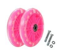 Fonowx Ruedas de Entrenamiento para Bicicletas Infantiles, Ruedas Auxiliares para Ciclismo de 14", 16" Y 20", Accesorios para Niños, Rueda Tra, Rosa