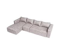 Fonowx Sofá Miniatura de Muñeca en Escala 1/6 Banco Convertible Silla Lounge para Muebles Decorativos de Casa de Muñecas Hecho de Tela y Esponja Adecuado