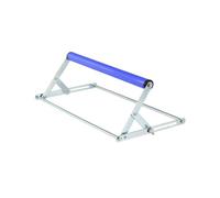 Fonowx Soporte Acero con Rodillo Cilindro para Alimentar Laminas y Tubos Altura Regulable 55 a 135 Mm y Base Antislizante Plegable para Ahorro Espacio Acuado, 40CM