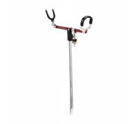 Fonowx Soporte para Caña de Pescar de Acero Inoxidable con Inclinación Regulable Abrazadera Segura y Estable Construcción Metálica Reforzada Instalación , Acero Templado Largo