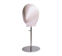 Fonowx Soporte para exhibición de peluca, modelo de cabeza de maniquí, soporte de exhibición para sombrero, estante para sombrero para salón en casa, oro