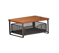 Fonowx Soporte para Impresora, Estante para Microondas, Ahorra Espacio, Estante Simple Y Resistente, Organizador de Cosméticos, Cocina, Oficina, Mesa, Dormit, Style D