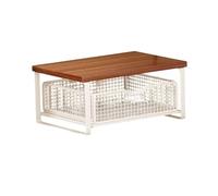 Fonowx Soporte para Impresora, Estante para Microondas, Ahorra Espacio, Estante Simple Y Resistente, Organizador de Cosméticos, Cocina, Oficina, Mesa, Dormit, Style B