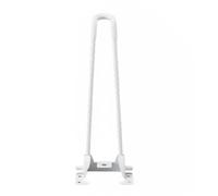 Fonowx Soporte Plegable para Mesa en Hierro con Acabado Pintado Patas Plegables Placa Gruesa y Pies Protectores Adecuado para Proyectos DIY Uso en Comedor Familiar, Blanco, H20cm D7mm
