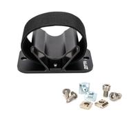 Fonowx Soporte Trasero para Bicicleta con Eje Pasante de Aleación de Aluminio Negro con Placa Base Perforada para Sujeción Firme de la Rueda Trasera en Garaje Doméstico
