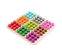 Fonowx Sudoku de Madera Rompecabezas Juego de Mesa Pensamiento Tradicional Educativo para Adultos