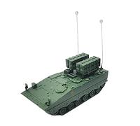 Fonowx Tanque Armado Modelo a Escala 1/72 Acorazado Bloque de Construcción Rompecabezas Ensamblable y Vehículo de Exploración en PP Adecuado para Decoración, Verde