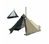 Fonowx Tienda de Campaña Retardante de Llama Carpa de Tienda Piramidal Refugio con Poliéster 210T y Resistencia a 2000mm Adecuada para Montaña Bosque 3.8m