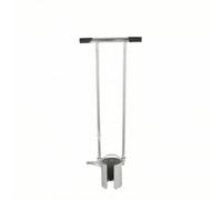 Fonowx Trasplantador de Plántulas Plantador de Bulbos Herramienta de Jardinería Perforador de Hoyos de Hierro Galvanizado con Palanca Lateral para Vaciado, 12 Cm