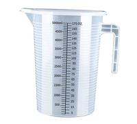 Fonowx Vaso Medidor con Escala, Vaso Cilíndrico, Jarra de Agua, Cántaro, Utensilios de Cocina para El Hogar, 5000ml