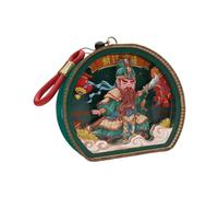 Fonowx Venida China Deidad Nocturna Ligera de Ensamblaje de Montaje de Ensamblaje de La Mesa para El Hogar, Verde