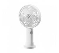 Fonowx Ventilador Portátil Plegable de Mano Mini Ventilador Ventilador de Cabezal Ajustable 360° Bajo Ruido Enfriamiento Rápido, Blanco, Gran Potencia De Viento, Batería De Larga Duración
