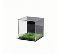 Fonowx Vitrina Acrílica para Pelotas de Golf Caja Expositora Estuche Organizador Soporte con Paneles Laterales Transparentes y Panel Trasero Oscuro y Base Negra Apta para Pared Mesa Oficina Hogar