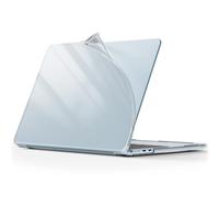 FONREST Funda blanda para MacBook Air 13 M4/M3/M2/M1 Chip de 13.6 pulgadas, transparente TPU flexible a presión + PC, antideslizante, amarillo, a prueba de golpes, funda protectora A3240 A3113 A2681