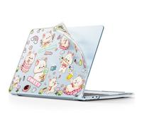 FONREST Funda blanda para MacBook Air 13 M4/M3/M2/M1 Chip de 13.6 pulgadas, transparente TPU flexible a presión + PC, antideslizante, antiarañazos, amarillo, a prueba de golpes, funda protectora A3240