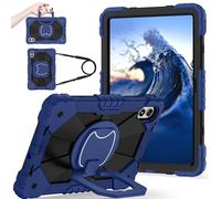 FONREST Funda portátil resistente para Redmi Pad 2 Pro de 12.1 pulgadas 2025 con soporte giratorio/anillo colgante, asa de elevación, correa de hombro cruzada, cubierta híbrida resistente a los golpes