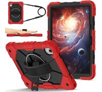 FONREST Funda resistente para Lenovo Tab M11/idea Tab de 11 pulgadas/Xiaoxin Pad 11 2025 con soporte giratorio, agarre de correa de mano, cubierta rígida a prueba de golpes con correa de hombro