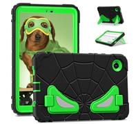 FONREST Funda resistente para niños para Samsung Galaxy Tab A11 (2025) / A9 (2023) de 8.7 pulgadas con soporte de doble patas y portalápiz S Pen, funda protectora a prueba de golpes de PC+Silicona de