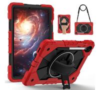 FONREST Funda resistente para Samsung Galaxy Tab S10 Lite de 10.9 pulgadas 2025 SM-X400/X406B con soporte para bolígrafo S, soporte giratorio, agarre de correa de mano, funda rígida a prueba de golpes