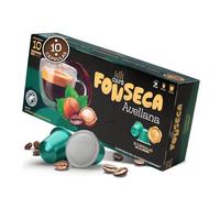 FONSECA Cápsulas Café Avellana Compatibles con Nespresso, Pack de 10 Cápsulas Nespresso de Café 100% Arábica, Suave Envolvente y Cremosa, Tueste Natural Intensidad 10 Producido en Portugal