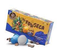 FONSECA Cápsulas Café Descafeinado Compatibles con Nespresso, Pack de 10 Cápsulas Nespresso de Café 100% Robusto con Matiz de Frutos Secos, Tueste Medio, Intensidad 5 Producido en Portugal