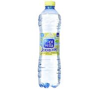 Font Vella Sensación Limón, Agua con sabor limón y lima sin calorías, 6 botellas de 1.25 litros
