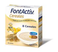 FontActiv 8 Cereales | 600g | Suplemento Nutricional en Papilla de Cereales para Adultos y Mayores - 0% Azúcares Añadidos
