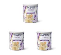 FontActiv diaBest Vainilla | 400g | Suplemento Nutricional con Fibra de Bajo Índice Glucémico para Adultos y Mayores (Paquete de 3)