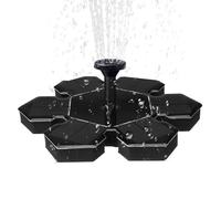 Fontaine Jardin Solaire - Décor Floral Avec Bain Oiseaux, Pompe EAU Écologique Sans Électricité, d'EAU Automatique Extérieur, Ornement Paysager Naturel | Usage Jardin Cour Parc Piscine Terraza Ba