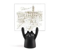 Fontana di Trevi Rome Fontana - Soporte para notas, diseño de gato negro