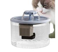 Fontana Per Gatti - Dispensador Acqua Animali | Cascata Di Fiori, Con Finestre Prospettiche, Automatico Gatto Acciaio Con Pompa Ultra Silenziosa, Ultra Silenziosa,Finestra Led, Di F