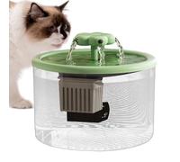 Fontana per Gatti - Dispenser Acqua Animali | Cascata Di Fiori, con Finestre Prospettiche, Automatico Gatto Acciaio con Pompa Ultra Silenziosa, Ultra Silenziosa,Finestra Led, Di F