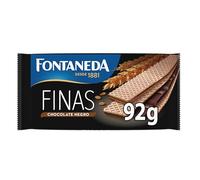 Fontaneda Finas, Barquillos Rellenos de Chocolate Negro - 9 Barquillos, 92 g