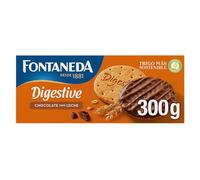 Fontaneda - Digestive Galletas Cubiertas de Chocolate con Leche, 300 g