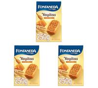 Fontaneda Yayitas Galletas con Miel, Deliciosas y Crujientes, deliciosas para Desayuno, 250 g (Paquete de 3)