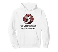 Fontanero Divertido Cuanto más húmedo te vuelves más rápido vengo. Fontanería Sudadera con Capucha