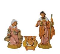 Fontanini Natividad 12 cm tres figuras figuras Belén de resina