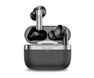 FONTASTIC 264740 Auriculares inalámbricos TWS híbridos ANC+ENC Aura Negro Negro