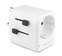 Fontastic - Adaptador universal para planeta de viaje para más de 100 países, enchufe USB con adaptador USA, AUS y UK, adaptador de enchufe con función de protección