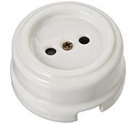 Fontini 30-205-17-2 - Base enchufe euro 16a obturador porcelana blanco pack