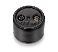 Fontini 30-712-27-2 - Toma tv-sat unica porcelana negro pack